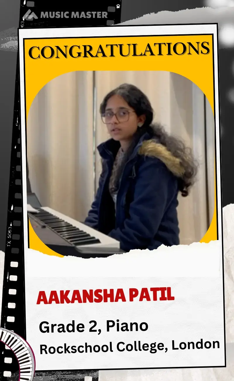 Aakansha Patil Piano Grade-1 Rockschool London