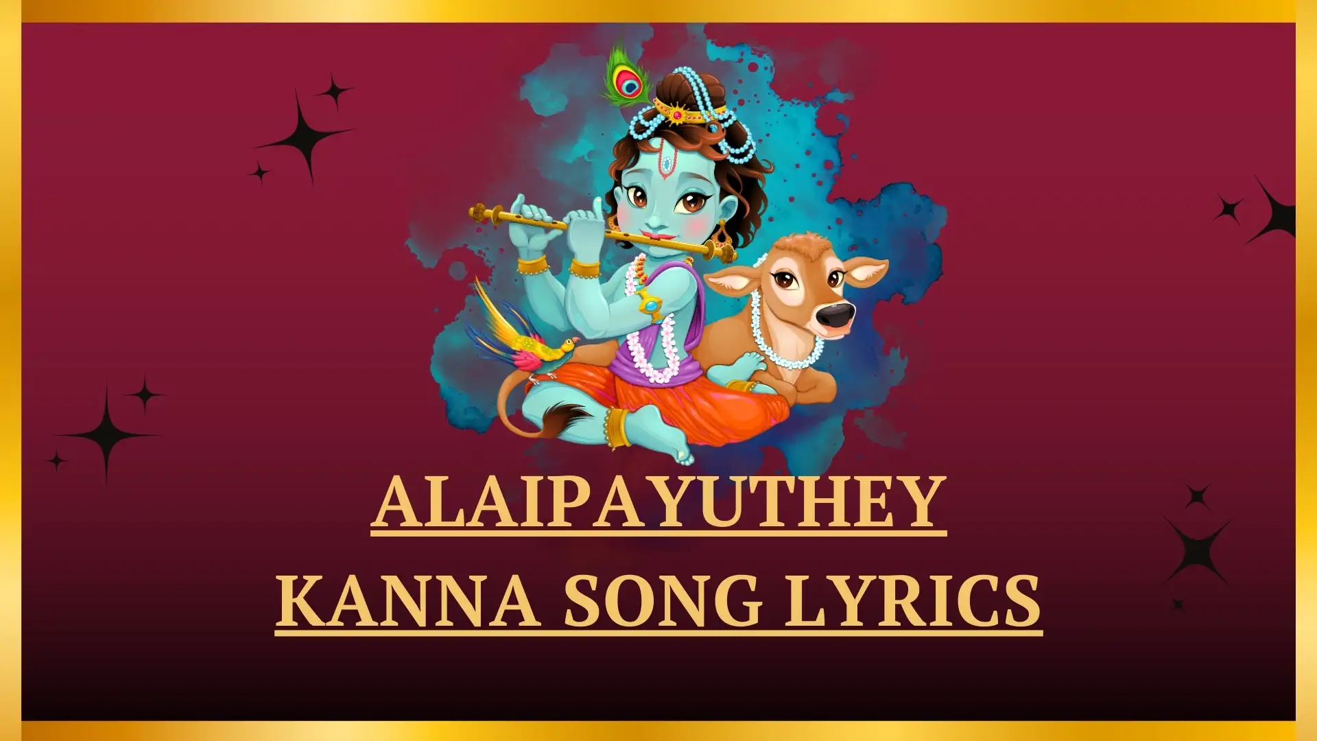 Alaipayuthey kanna song lyrics