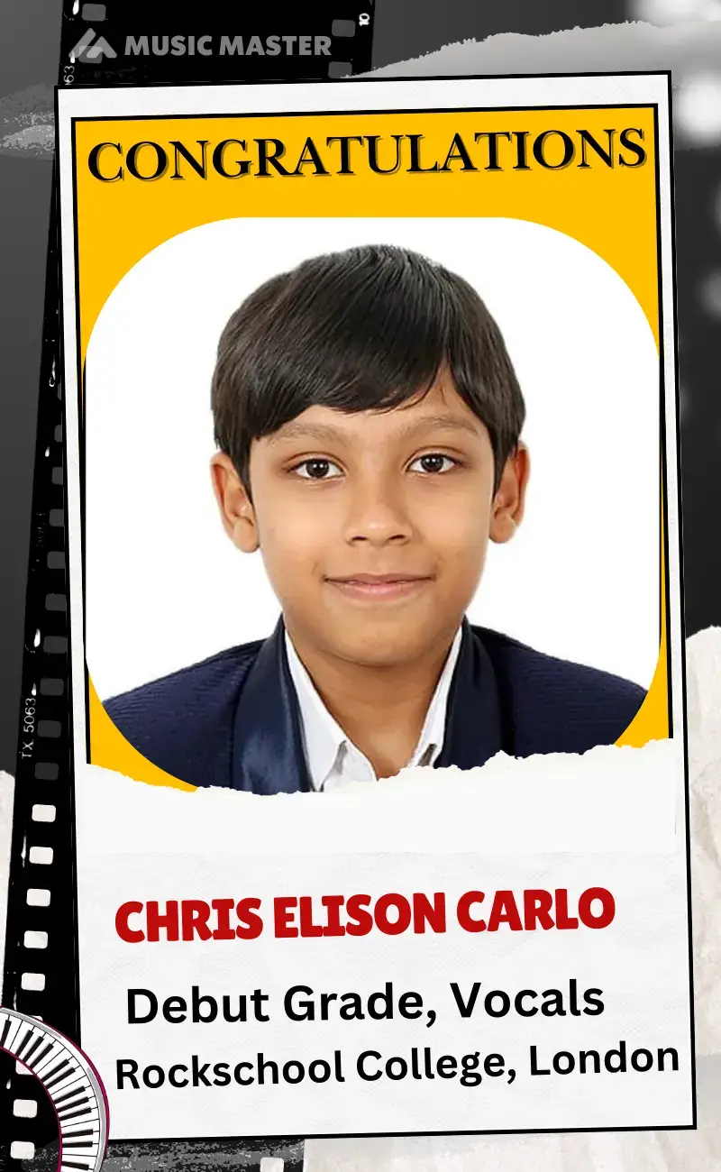 Chris Elison Carlo_Debut Grade_Rockschool_Vocals