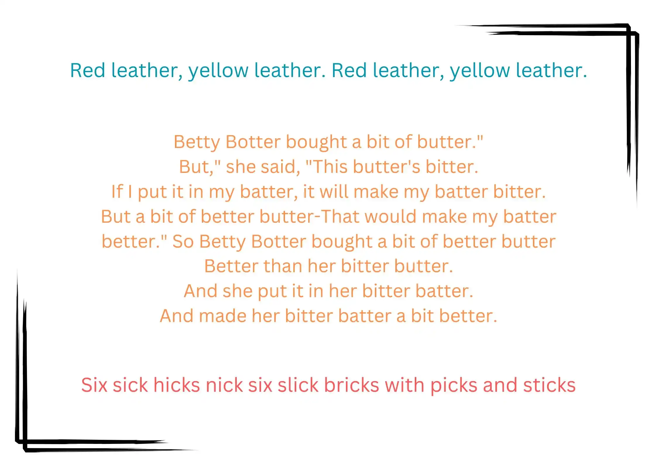 Tongue Twisters for Clear Pronunciation for singing