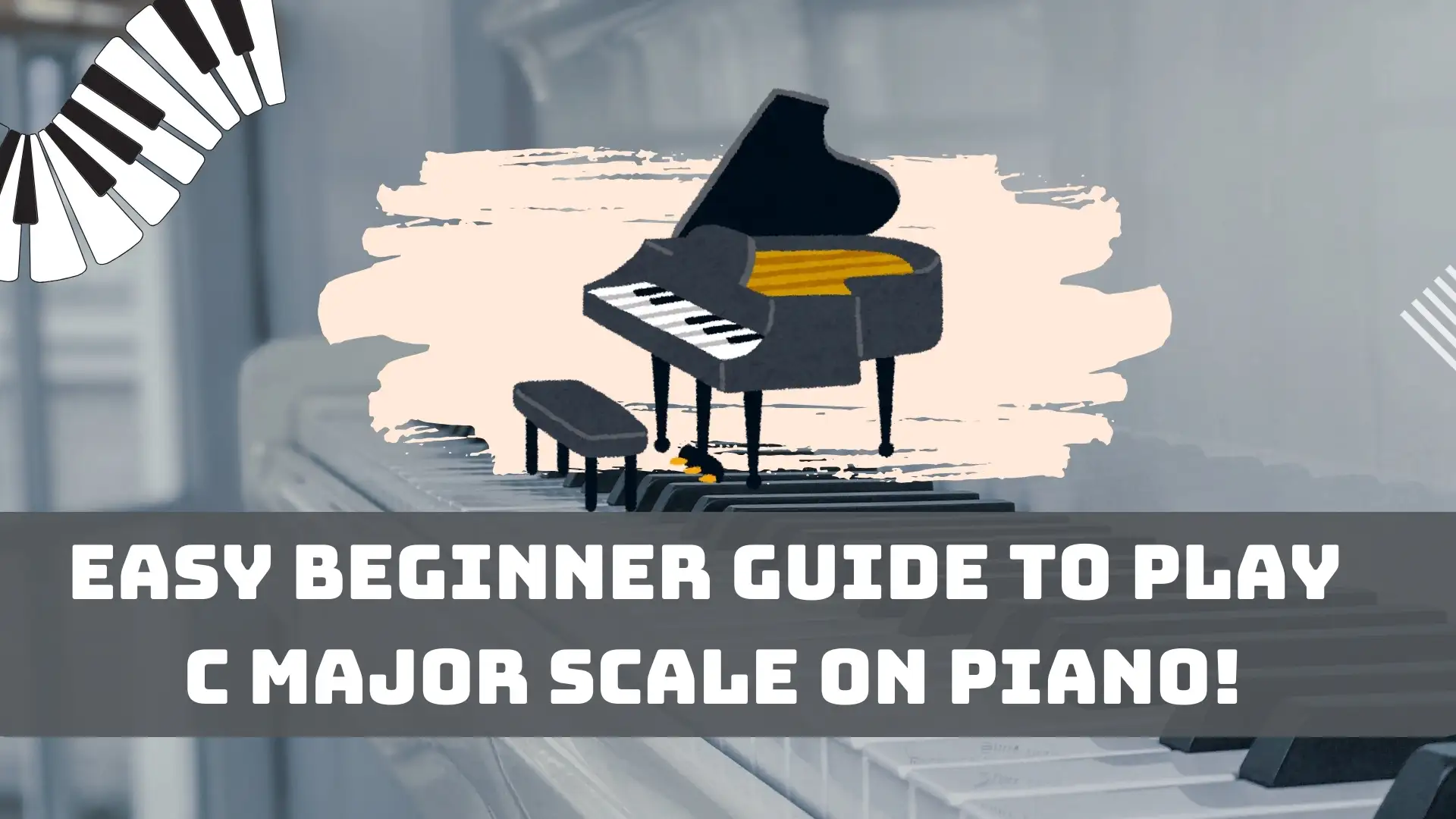 Easy beginner guide to play c major scale on piano!