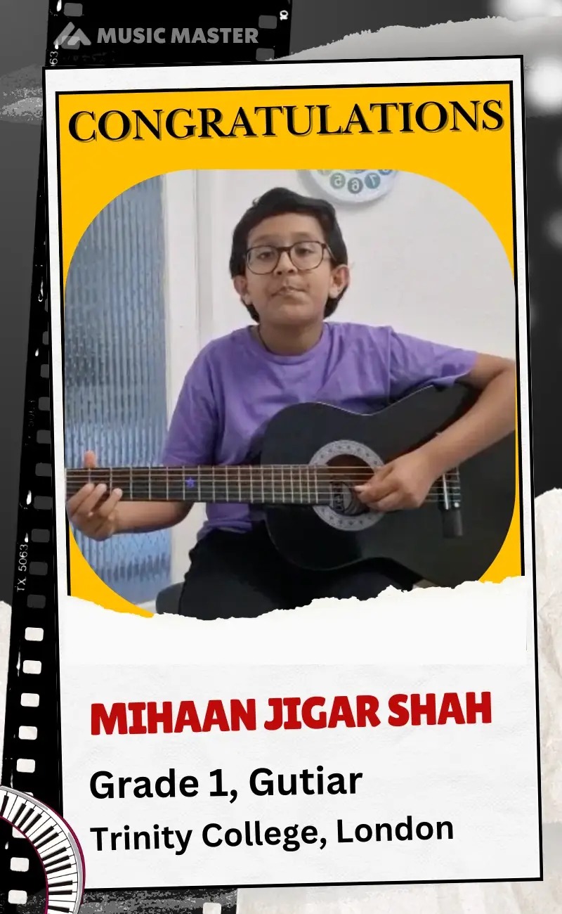 Mihaan Jigar Shah_Grade 1_Trinity_Guitar