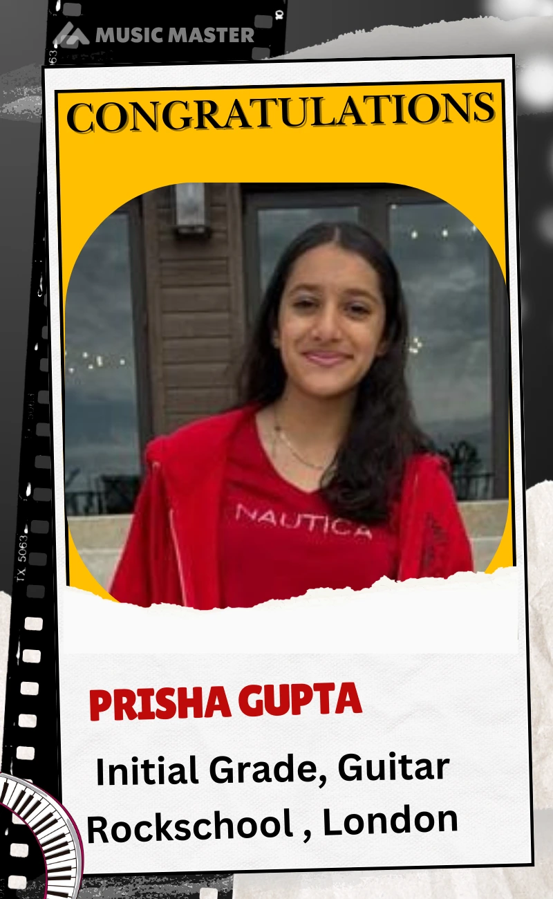 Prisha Gupta guitar Rockschool