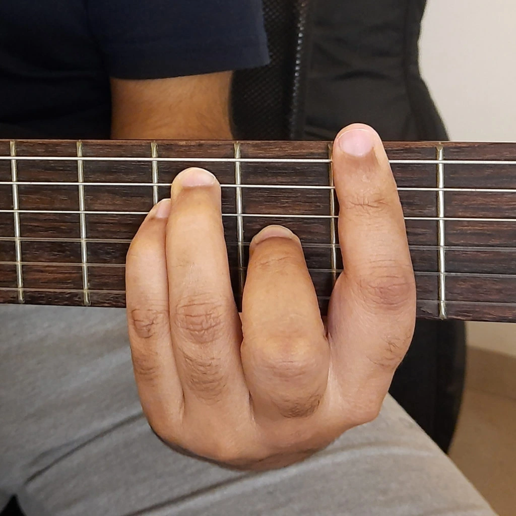 Finger Stretch in G Major. Guitar exercises. Guitar chords