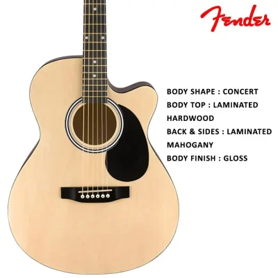 Fender SA135C Cutaway Aci=oustic Guitar