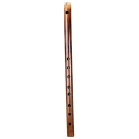 Premium C carnatic flute flat view