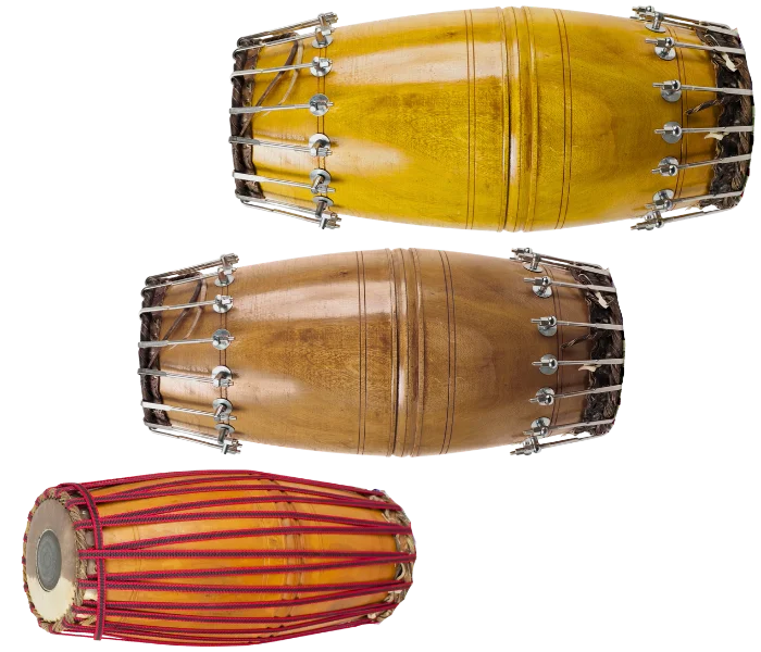 Mridangam 3 sizes
