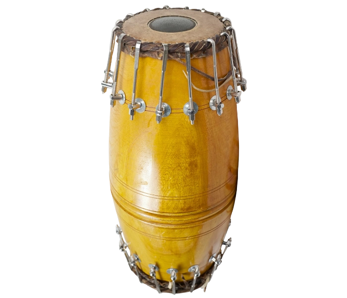 Mridangam right and left view