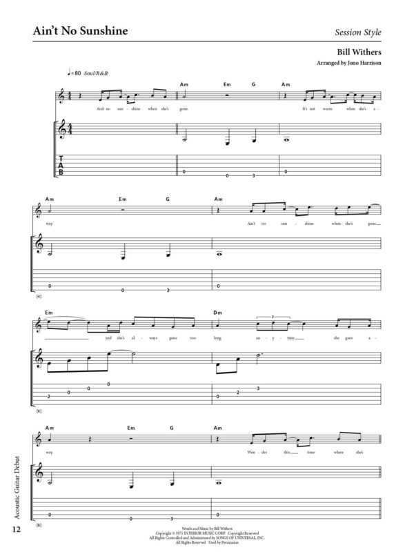 Rockschool Acoustic Guitar Debut Grade Exam Book - Image 3