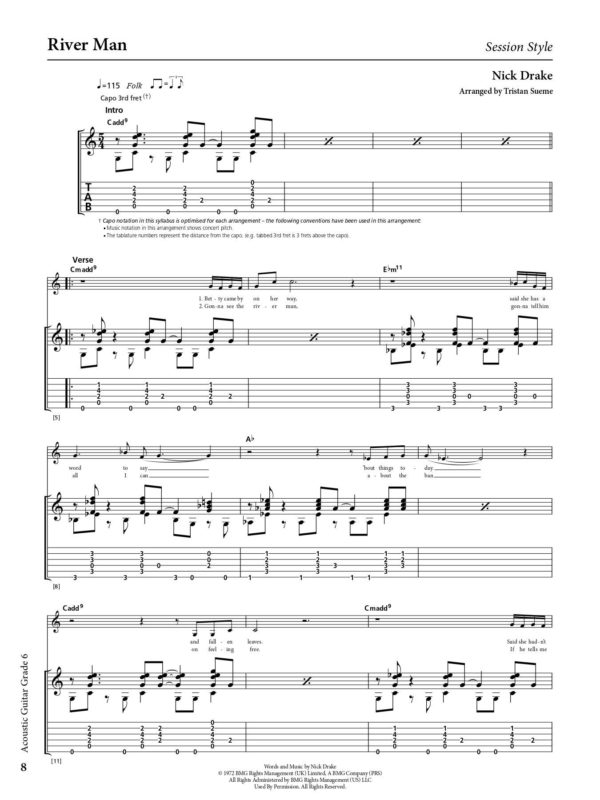 Rockschool Acoustic Guitar Grade 6 Exam Book - Image 2