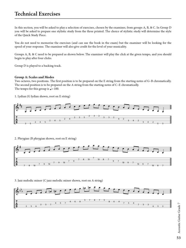 Rockschool Acoustic Guitar Grade 7 Exam Book - Image 2