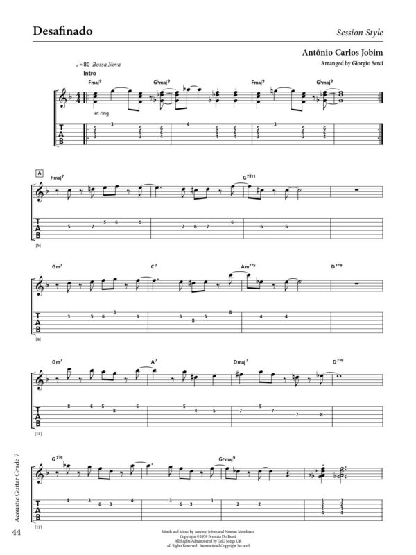 Rockschool Acoustic Guitar Grade 7 Exam Book - Image 3