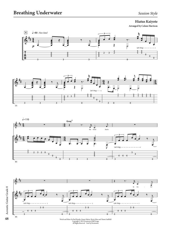 Rockschool Acoustic Guitar Grade 8 Exam Book - Image 3