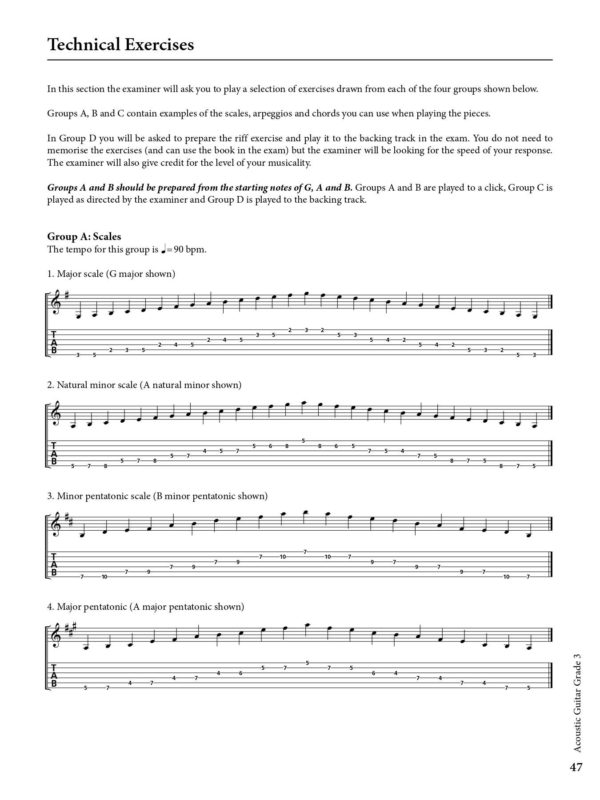 Rockschool Acoustic Guitar Grade 3 Exam Book - Image 4