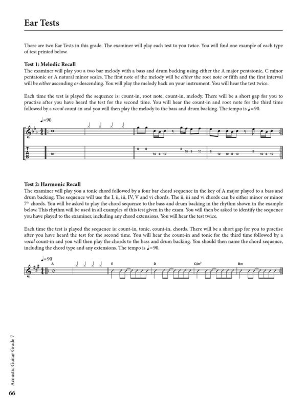 Rockschool Acoustic Guitar Grade 7 Exam Book - Image 4