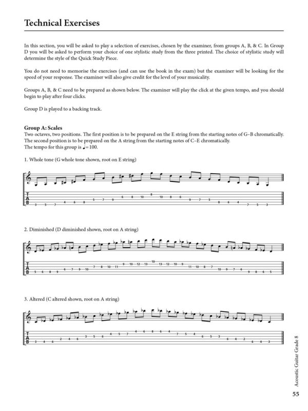 Rockschool Acoustic Guitar Grade 8 Exam Book - Image 4