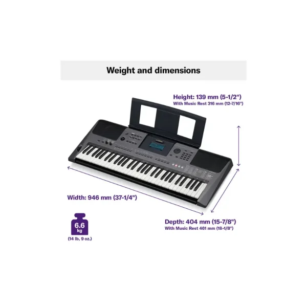 Yamaha PSR I500 Keyboard - Image 4