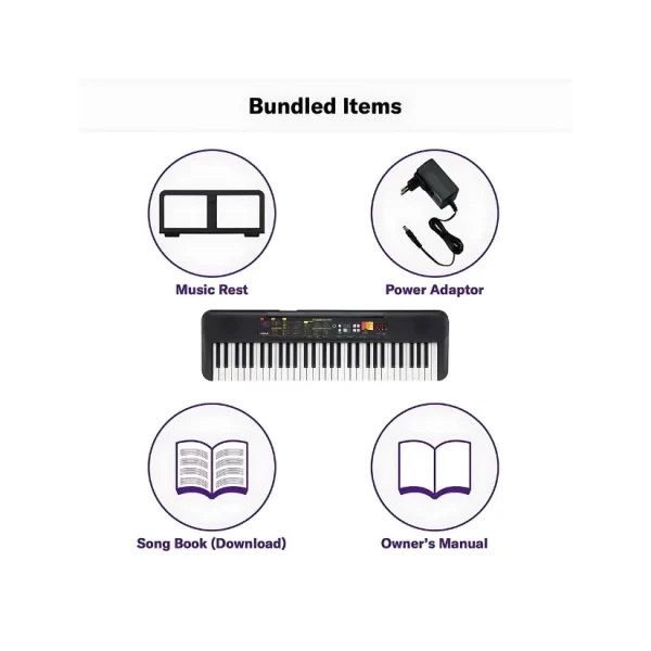 Yamaha PSR-F52 Portable Keyboard with 61 Keys - Image 8