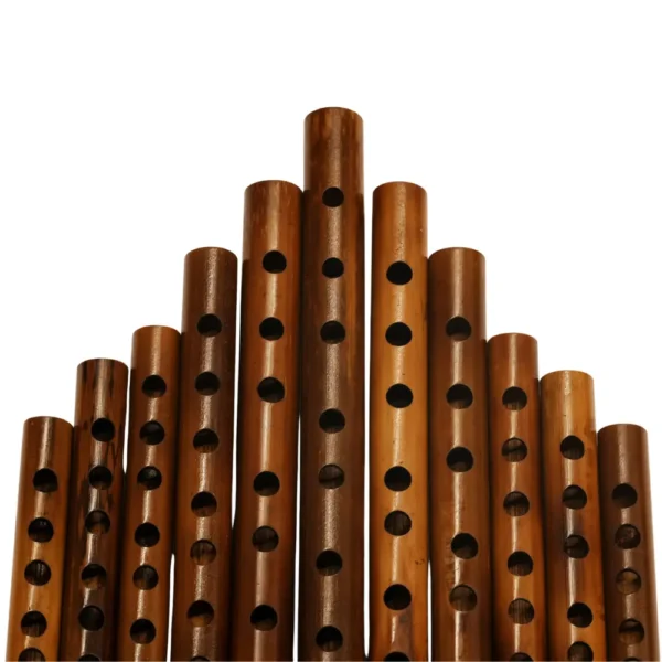 Carnatic flute set mid octave, glossy finish