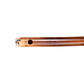 closer look of D sharp carnatic flute blowing hole
