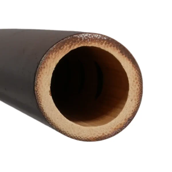 Closer View of finger holes in A# bass Carnatic flute