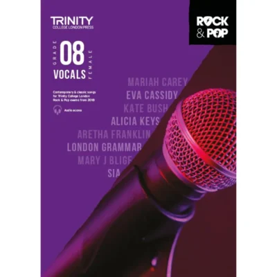 Trinity College Front Cover Page 8 grade vocal Rock & Pop
